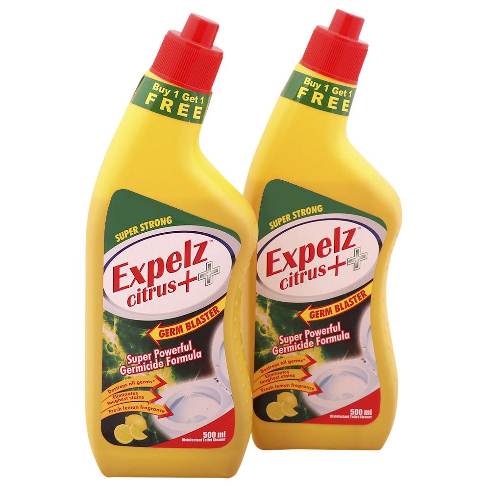 Expelz Citrus++ Disinfectant Toilet Cleaner 500 ml (Buy 1 Get 1 Free)