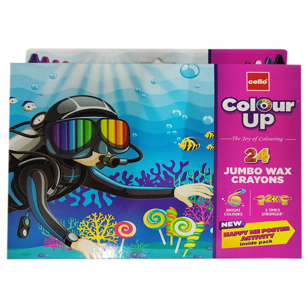 Bic Cello Colourup Jumbo Plastic Crayon (24 shades)