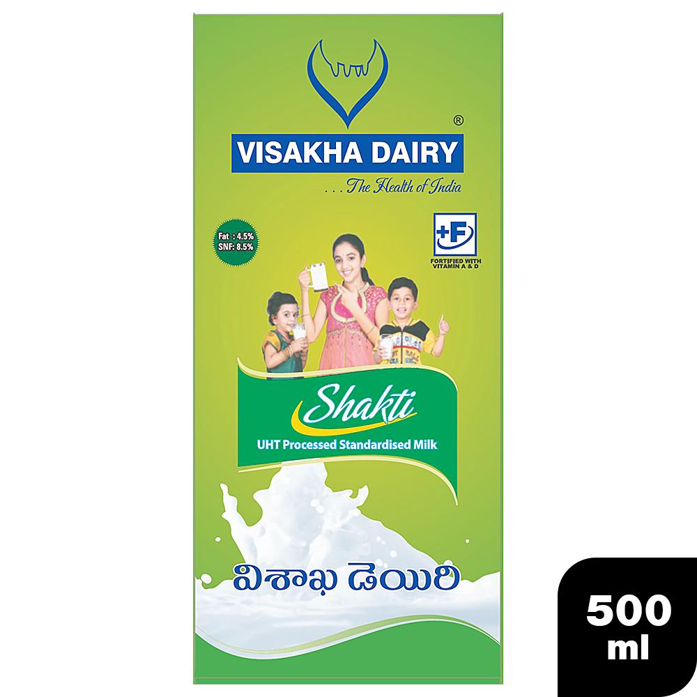 Visakha Dairy Standardised Milk Long Life Milk 500 ml (Tetra Pak)