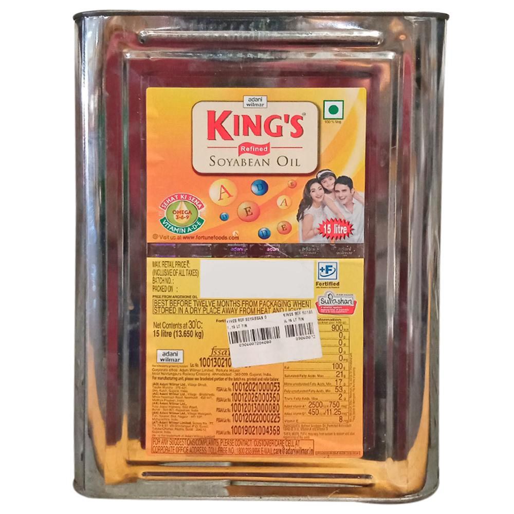 King's Refined Soyabean Oil 15 L
