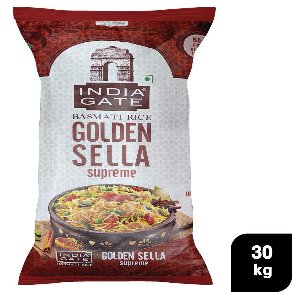 India Gate Golden Sella Supreme Basmati Rice 30 kg